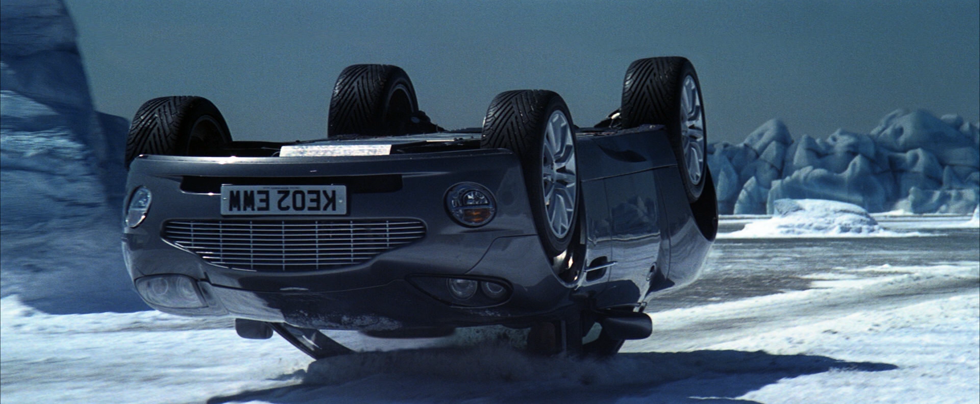 Die Another Day upside down car