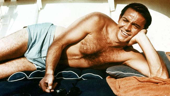 Sean Connery James Bond blue trunks